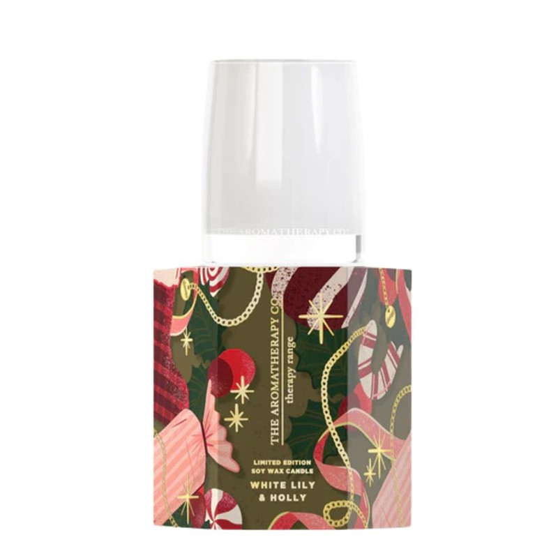 Aromatherapy & Co - Scented Candle White Lily & Holly 80g