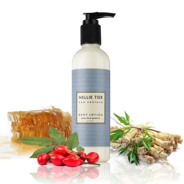 Nellie Tier Body Lotion Green Tea & Geranium 250ml