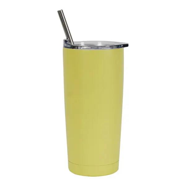 SMOOTHIE CUP – Double Walled – Stainless Steel, Lemon