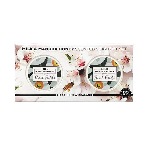 DQ & Co. Milk and Manuka Honey Scented Soap Gift Set - Floral Fields