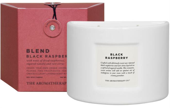 The Aromatherapy & CO -Blend Soy Wax Candle Black Raspberry