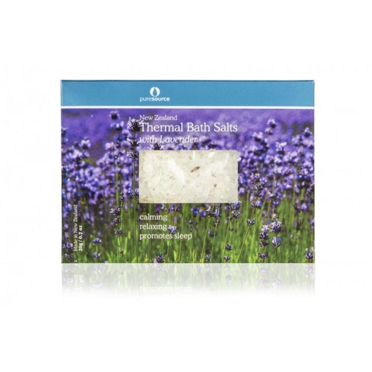Pure Source New Zealand Thermal Bath Salts with Lavender – 20g