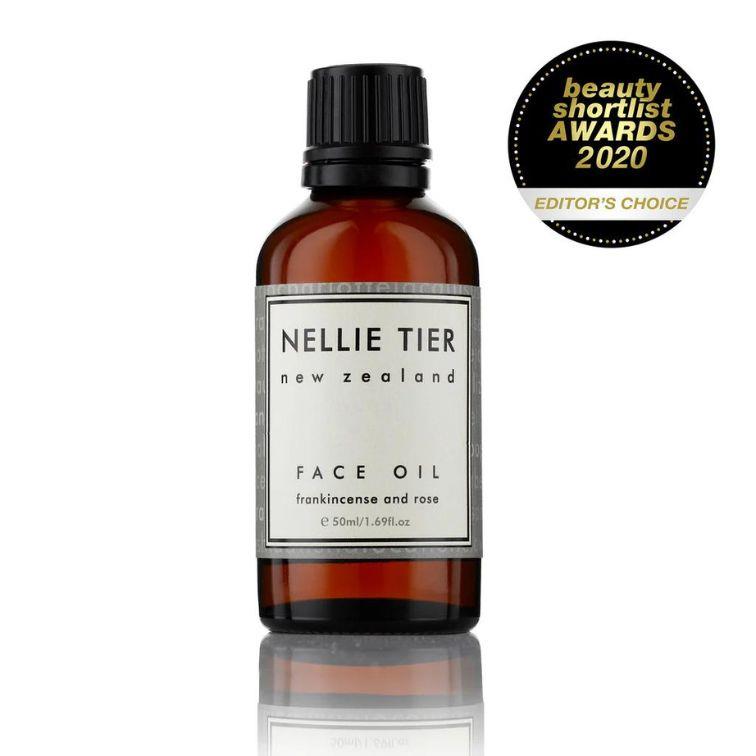 Nellie Tier Face Oil Frankincense & Rose 50ml