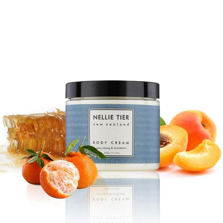 Nellie Tier Body Cream May Chang and Mandarin 400g