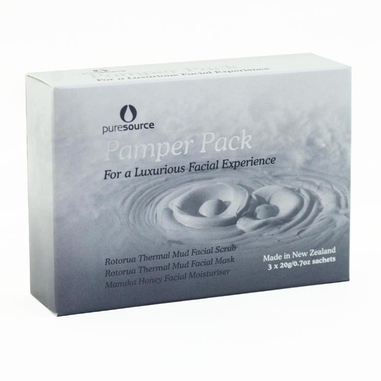 Pure Source Rotorua Thermal Mud Pamper Pack 3x20g